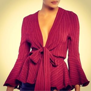 Sexy Burgundy Blouse